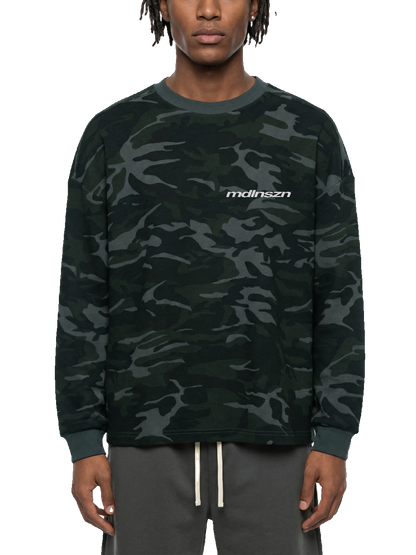 CAMO THERMAL LONGSLEEVE TEE GREEN